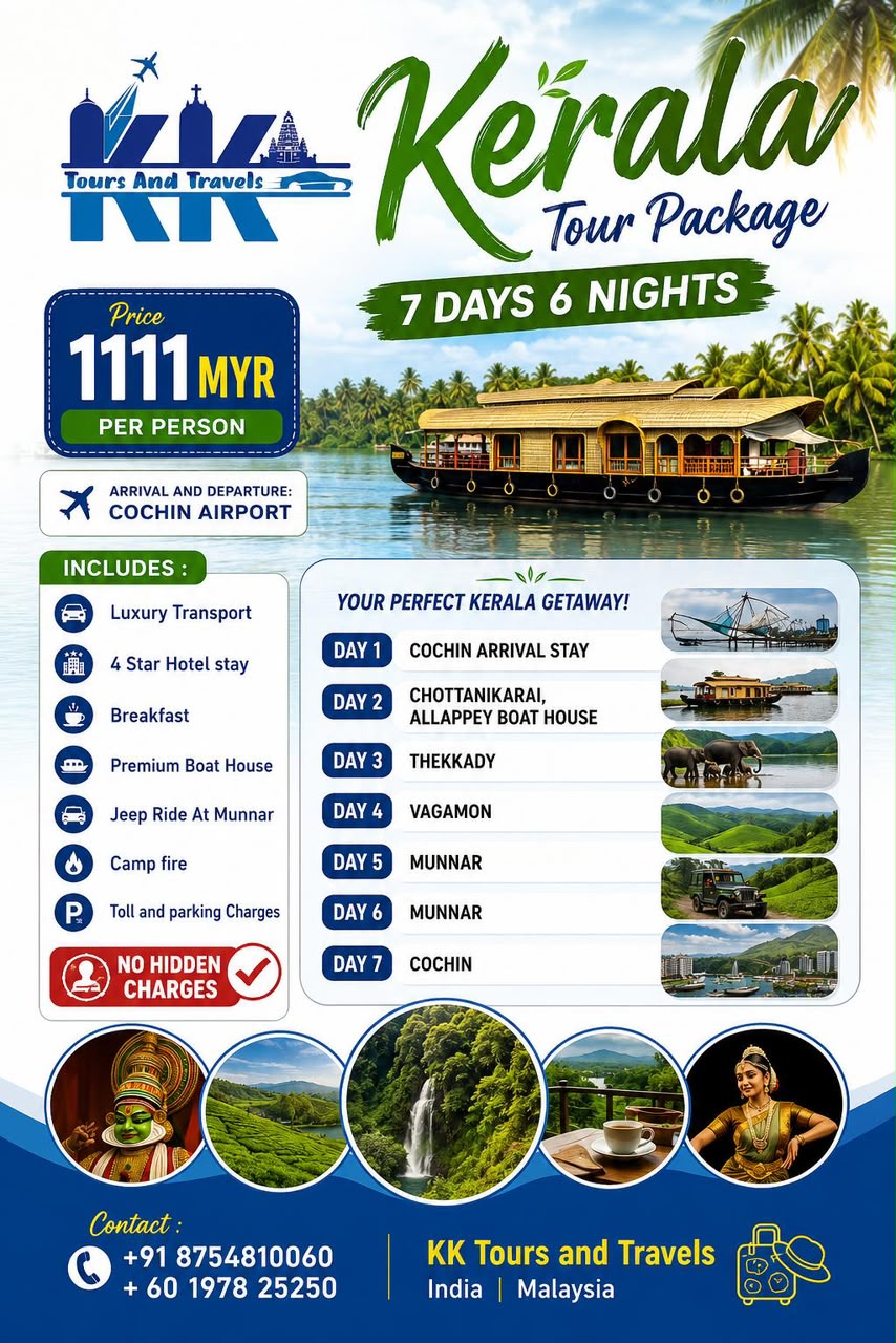 Kerala Tour Package — tour package poster